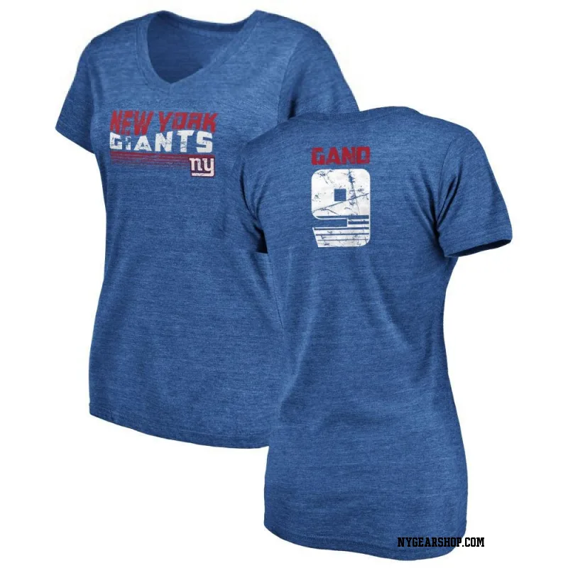 Kalif Raymond New York Giants Women's Red Name & Number Logo Slim Fit T- Shirt 